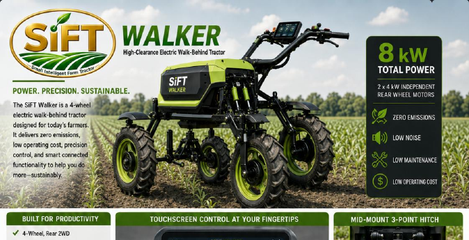 SiFT Walker electric tractor